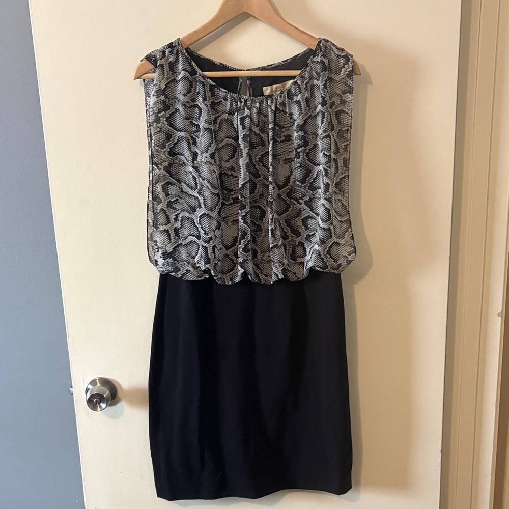 Ardene Black and Snake Print Dress